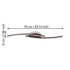 Candeeiro de teto LED em bronze LUNGOLAGO EGLO 901221