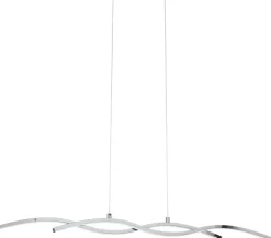 Candeeiro de teto LED em metal cromado 87 cm LASANA 2 EGLO 96103