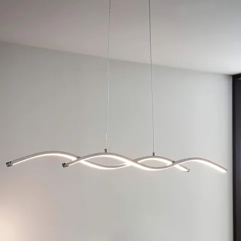Candeeiro de teto LED em metal cromado 87 cm LASANA 2 EGLO 96103