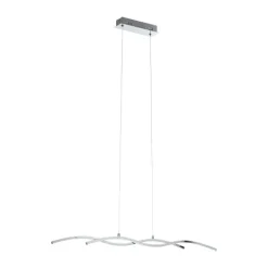 Candeeiro de teto LED em metal cromado 87 cm LASANA 2 EGLO 96103