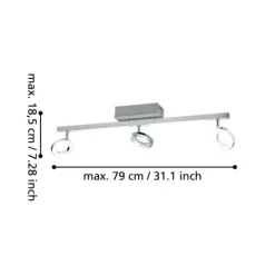Candeeiro de Teto LED 1 Foco CARDILLIO EGLO 96181