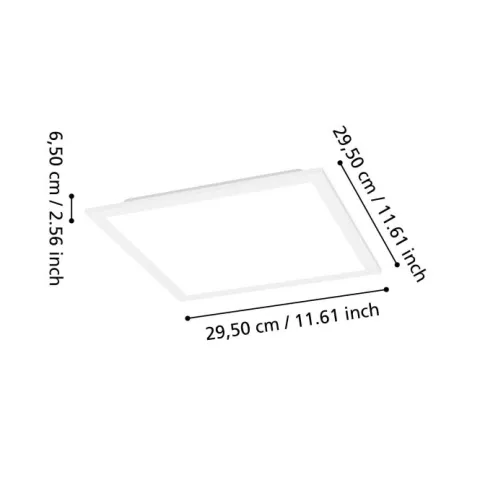 Candeeiro de teto LED minimalista MORADILLO-Z EGLO 901512