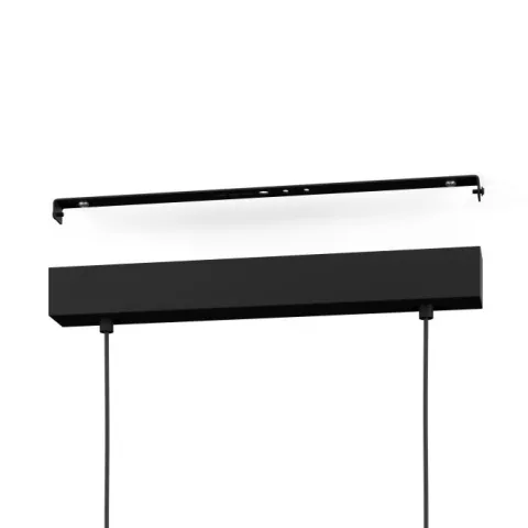 Candeeiro de teto LED preto com madeira BOYAL EGLO 901714
