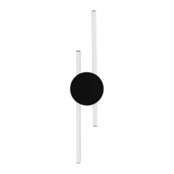 Candeeiro de teto LED preto com efeito linear VENTICELLO EGLO 902123