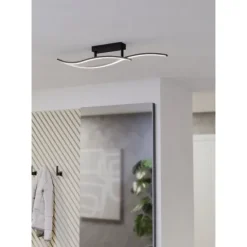 Candeeiro de teto LED preto e branco GRISOLIA EGLO 901206