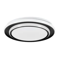 Candeeiro de teto LED preto e branco MOSCHETTA EGLO 902046