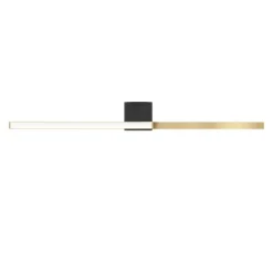 Candeeiro de teto LED preto e latão escovado AIETA EGLO 901215