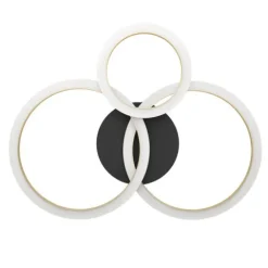 Candeeiro de teto LED preto e latão CALLIERA EGLO 901224