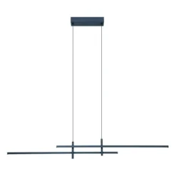 Candeeiro de teto LED preto mate TREPILIANO EGLO 901885