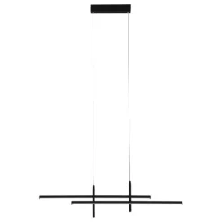 Candeeiro de teto LED preto mate TREPILIANO EGLO 901885