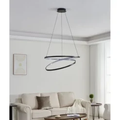 Candeeiro de teto LED preto RUOTALE EGLO 901138