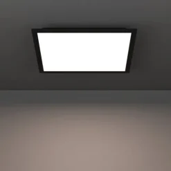 Candeeiro de teto LED quadrado preto mate MORADILLO-Z EGLO 901506