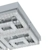 Candeeiro de Teto LED Quadrado Cromado com Cristais FRADELO EGLO 95661