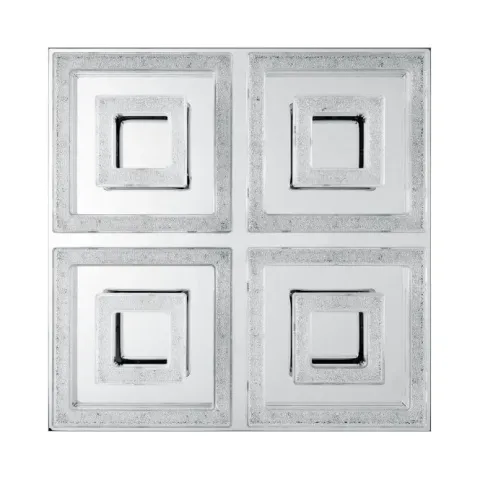Candeeiro de Teto LED Quadrado Cromado com Cristais FRADELO EGLO 95661