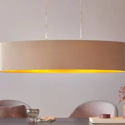 Candeeiro de teto Maserlo, dourado e taupe, 1000mm, 31618 - Eglo