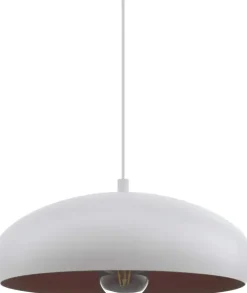 Candeeiro de Teto Metal Branco e Cobre E27 MOGANO 1 EGLO 94606