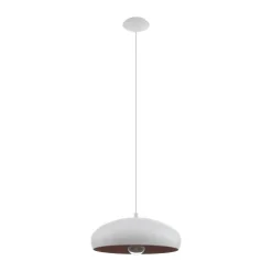 Candeeiro de Teto Metal Branco e Cobre E27 MOGANO 1 EGLO 94606