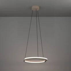 Candeeiro de teto Mezzomonte, bege, iluminação inteligente ajustável - Eglo