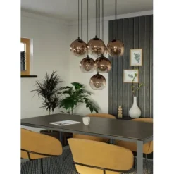 Candeeiro de teto moderno com globos de vidro ARISCANI 1 EGLO 901926
