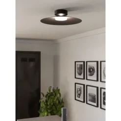Candeeiro de teto moderno em metal preto mate CONOMAVILLA-Z EGLO 902182