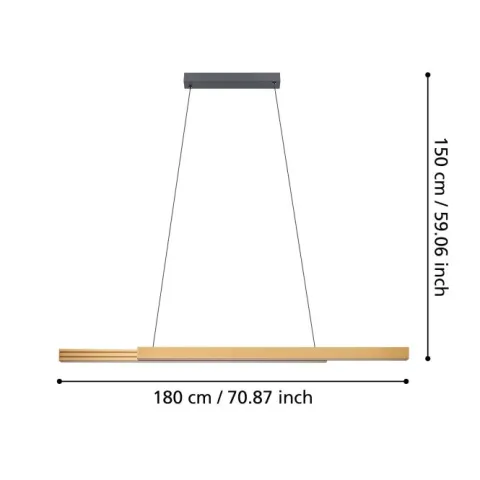 Candeeiro de teto MONTEBUONO EGLO 390369