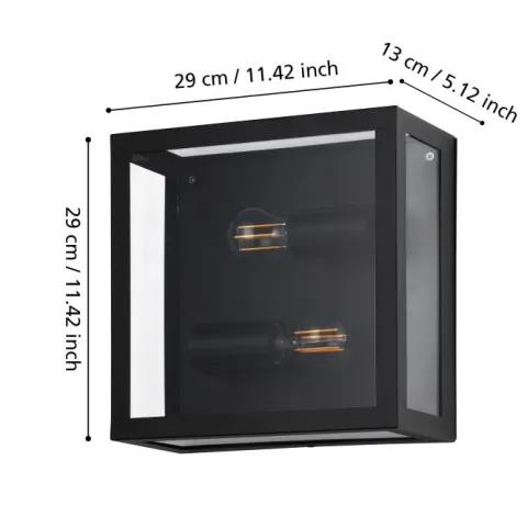 Candeeiro de Teto para Exterior ALAMONTE 1 EGLO 94832