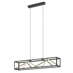 Candeeiro de teto preto e dourado PENELA 390417 - Eglo