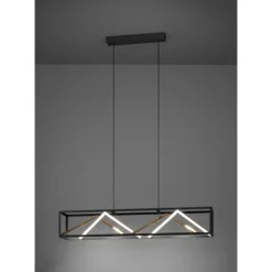 Candeeiro de teto preto e dourado PENELA 390417 - Eglo