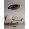 Candeeiro de Teto preto em bambu - BAMBOO BLACK PZA19108 - Zambelis