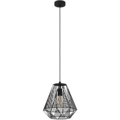 Candeeiro de teto preto em forma de diamante STYPE EGLO 43692