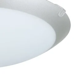 Candeeiro de Teto Redondo em Metal e Vidro Branco Acetinado MARS 1 EGLO 89248