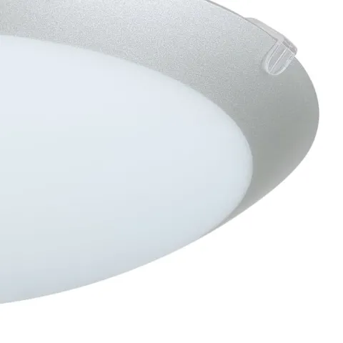 Candeeiro de Teto Redondo em Metal e Vidro Branco Acetinado MARS 1 EGLO 89248