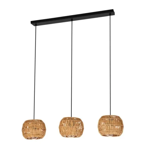 Candeeiro de Teto SHELDON com Difusores em Corda Natural - EGLO 44144