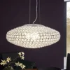 Candeeiro de Teto Suspenso CLEMENTE EGLO com Vidro Cristal Claro Elegante 95287