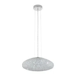 Candeeiro de Teto Suspenso CLEMENTE EGLO com Vidro Cristal Claro Elegante 95287