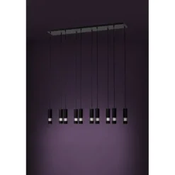 Candeeiro de teto suspenso com 10 luzes LED e efeito bolhas BERNABETA EGLO 39707