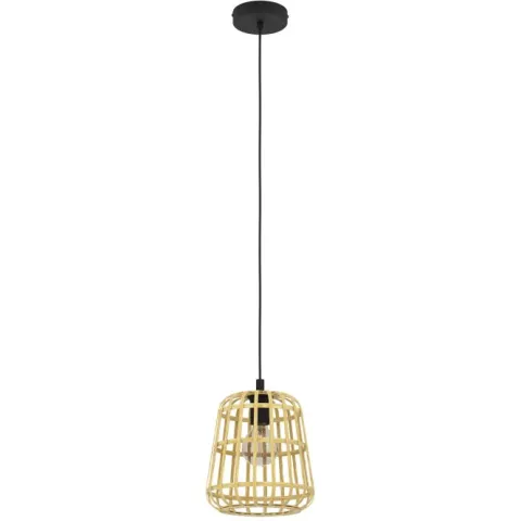 Candeeiro de teto suspenso com abajur de bambu MONTEZUELO EGLO 390152