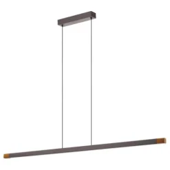 Candeeiro de teto suspenso com LED e madeira LISCIANA EGLO 900175