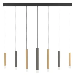Candeeiro de teto suspenso com LED dourado e castanho ESTANTERIOS EGLO 39906