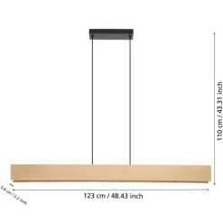 Candeeiro de teto suspenso eglo led 900388 Anchorena-Z