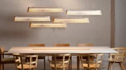 Candeeiro de teto suspenso em madeira Owalo 7000 - Secto Design