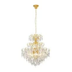 Candeeiro de teto suspenso em metal e cristal FENOULLET 1 EGLO 39605