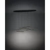 Candeeiro de teto suspenso LED com barras de luz em aço preto LINDOZA EGLO 39915