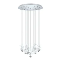 Candeeiro de Teto Suspenso PIANOPOLI com Cristais e LED, 110 cm EGLO 93662