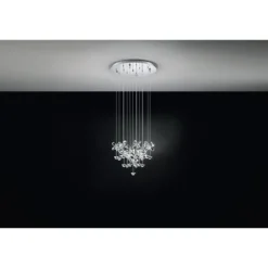 Candeeiro de Teto Suspenso PIANOPOLI com Cristais e LED, 110 cm EGLO 93662