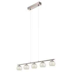 Candeeiro de Teto Suspenso ROMAGNESE LED com 5 Esferas de Vidro EGLO 94319