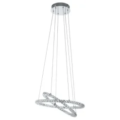 Candeeiro de Teto Suspenso VARRAZO com LED e Cristais Elegantes 31667