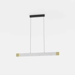 Candeeiro de teto VALLELADO com design moderno e madeira natural 390386