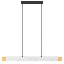 Candeeiro de teto VALLELADO com design moderno e madeira natural 390386