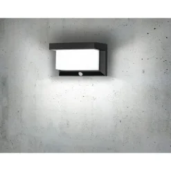 Candeeiro solar de parede preto e branco UTRERA EGLO 48968